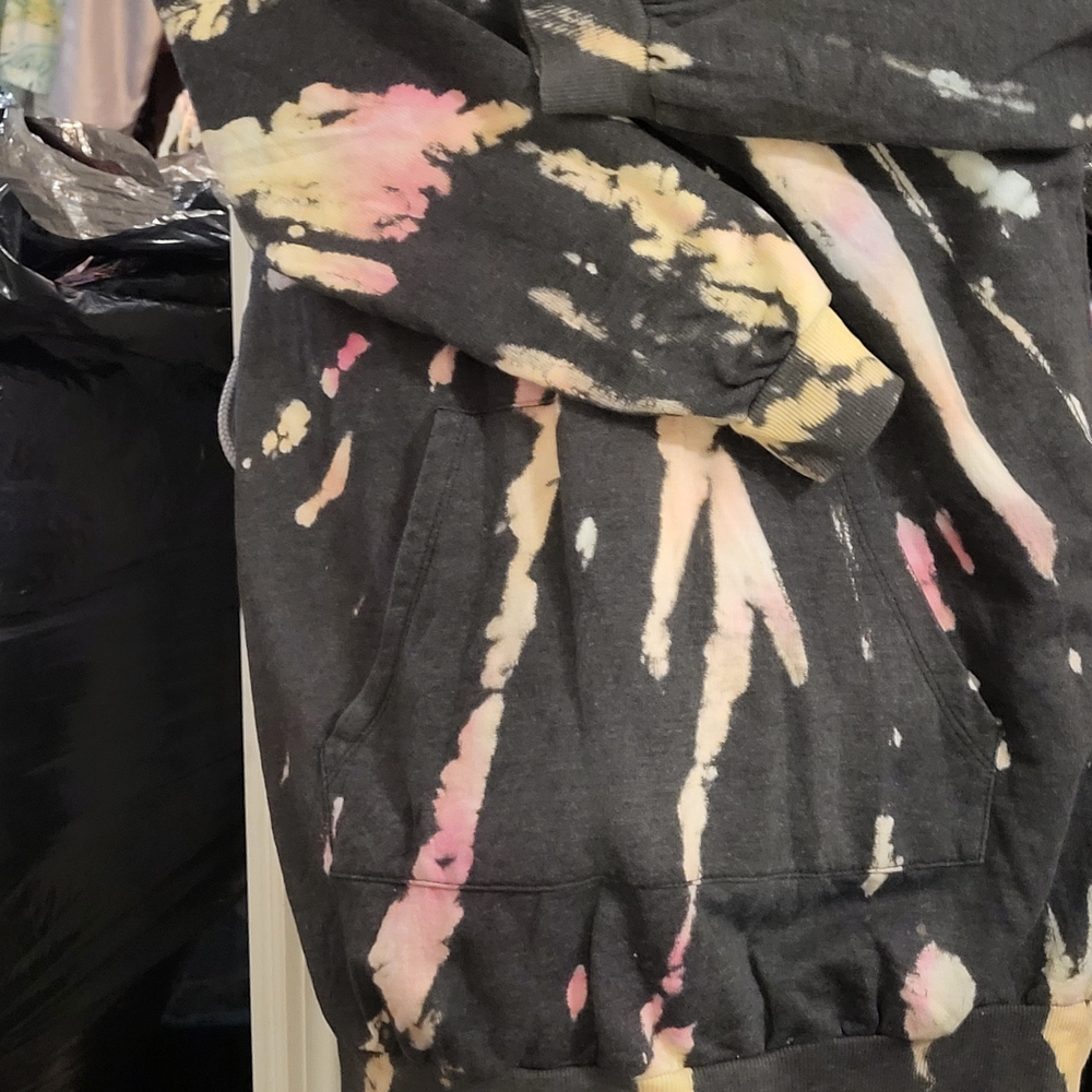 No Boundaries Black Tie-Dye Midi Dress - Picture 10 of 13